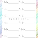 Grade 5 Fractions Worksheet Subtracting Unlike Fractions K5 Learning