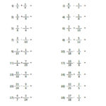 Grade 5 Fractions Worksheet Subtracting Unlike Fractions K5 Learning