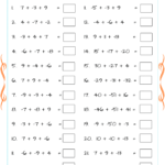 Grade 6 Math Activity Addition And Subtraction Integers