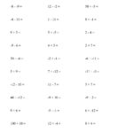 Grade 8 Math Integers Worksheets Printable Learning How To Read