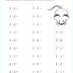 Maths Worksheets For Grade 4 On Fractions Favorite Worksheet