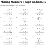 Missing Number Vertical Addition Subtraction Year 3 WCC NWS
