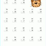 Mixed Addition And Subtraction 2 Digit Numbers Printable Grade 1 Math