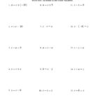 One Step Equations Worksheet Db excel