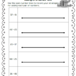 Open Number Line Addition Math Coach s Corner Math Coach 2nd Grade