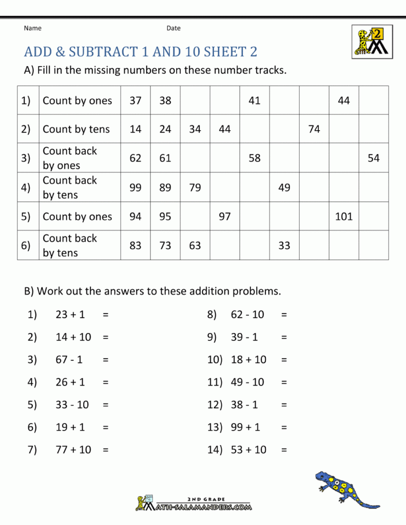 Printable Addition And Subtraction Worksheets