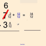 Subtracting Fractions Borrowing From Whole Numbers Worksheets