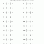 Subtracting Fractions With Unlike Denominators Worksheet Slide Share