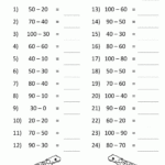 Subtracting Tens