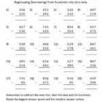 Subtraction worksheet Worksheet Mad Minute Math Subtraction sc 1