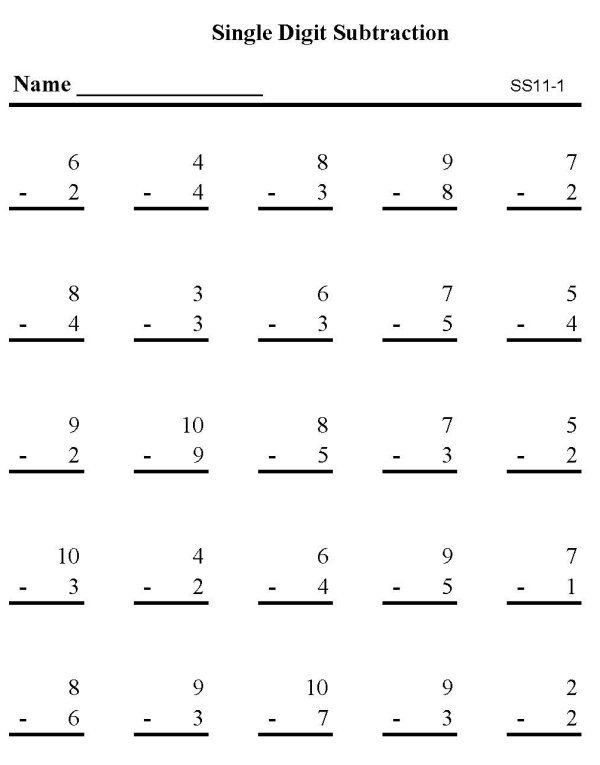 Touch Math Worksheet Generator Subtraction Math Worksheets H Sheets Sub 
