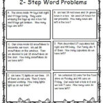 Two Step Addition And Subtraction Word Problems In 2020 Math Words