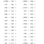 14 Multiplication Of Negative Numbers Worksheet Worksheeto