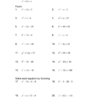 15 Best Images Of Kuta Software Factoring Trinomials Worksheet Answer