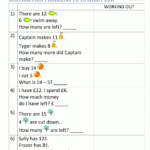 1st Grade Subtraction Word Problems