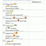 1st Grade Subtraction Word Problems