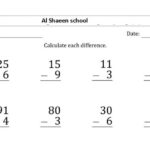 2 Digit Subtraction 1 Digit With Regrouping Worksheet