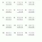 2 Digit Subtraction Without Regrouping Worksheets First Grade Math