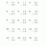 2 Digit Subtraction Worksheets Second Grade Math Worksheets Free