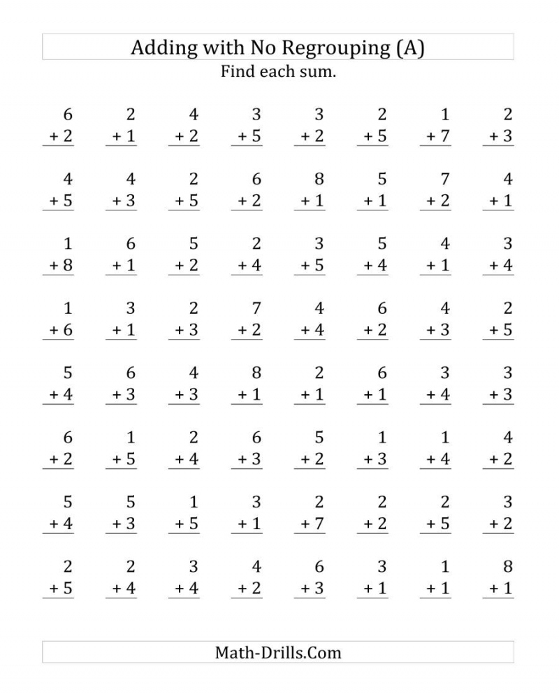 20 Basic Addition And Subtraction Worksheets Pdf Coo Worksheets