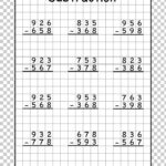 20 Subtraction Three Digit Worksheets Coo Worksheets