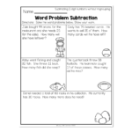 2nd Grade Math Worksheets 2 Digit Subtraction Without Regrouping
