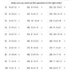 30 Algebra Order Of Operations Worksheet Worksheets Decoomo