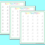 30 Subtraction Worksheets With Numbers 0 20 PreK Etsy