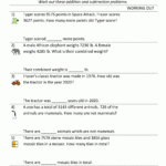 3rd Grade Addition And Subtraction Word Problems