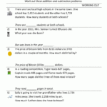 3rd Grade Addition And Subtraction Word Problems