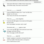 3rd Grade Addition And Subtraction Word Problems