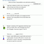 3rd Grade Addition And Subtraction Word Problems