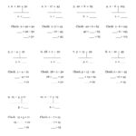 43 Solving One Step Equations Worksheet Worksheet Information