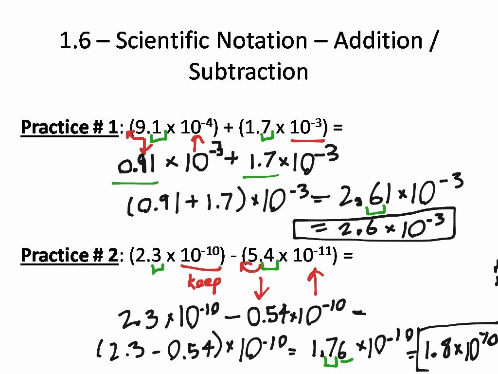 50 Adding Subtracting Scientific Notation Worksheet Chessmuseum 