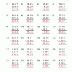 5th Grade Math Practice Subtracing Decimals