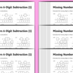 6 Digit Subtraction Differentiated Worksheet Pack Twinkl