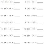 Absolute Value Worksheets Practices Worksheets Math Practice