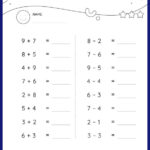 Add And Subtract 1 Digit Numbers Within 20 Horizontal Addition And