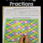 Adding And Subtracting Fractions Unlike Denominators Color By Number