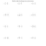 Adding And Subtracting Fractions Worksheets Grade 7 Thekidsworksheet