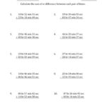 Adding And Subtracting Hours Minutes And Seconds Long Format G