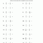 Adding And Subtracting Mixed Fractions A Fractions Fractions Mixed