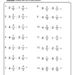 Adding And Subtracting Mixed Numbers Worksheets 99Worksheets