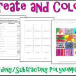 Adding And Subtracting Polynomials Create And Color Teaching Resources