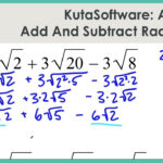 Adding And Subtracting Radicals Worksheet