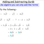 Adding And Subtracting Surds 5 YouTube