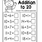 Adding And Subtracting Through 20 Worksheet
