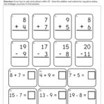 Adding And Subtracting Within 20 Worksheet Have Fun Teaching