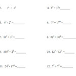 Adding subtracting Exponents Wor