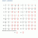 Adding Subtracting Fractions Worksheets